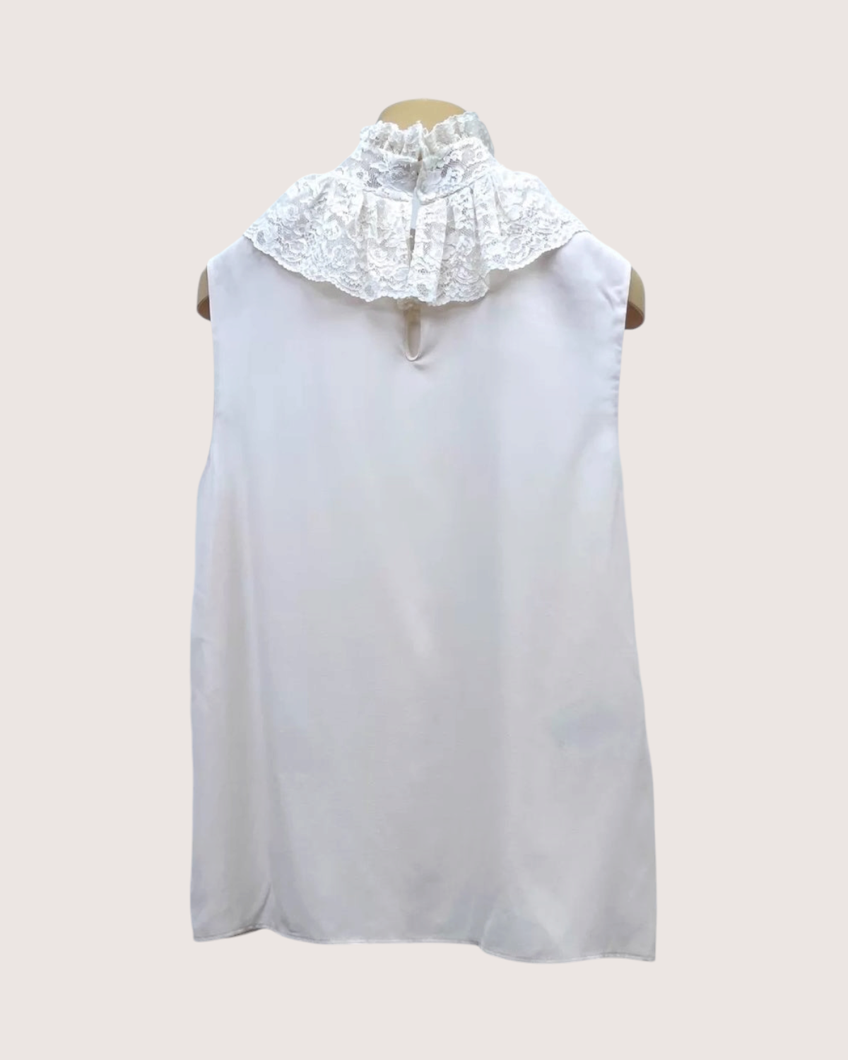 Miu Miu Silk Lace Sleeveless Top