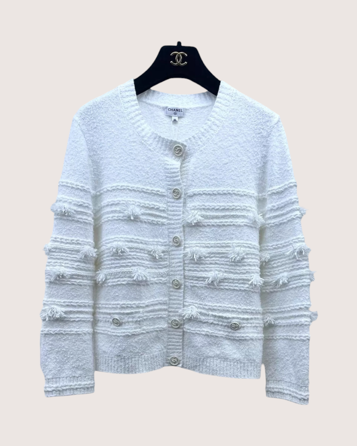 Chanel 19P Fringe Cardigan