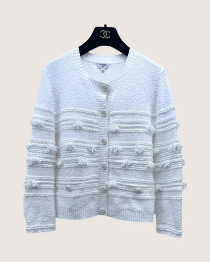 Chanel 19P Fringe Cardigan