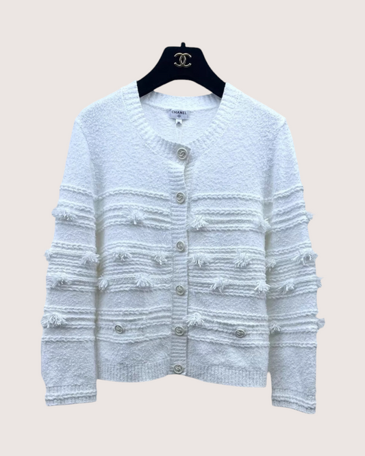 Chanel 19P Fringe Cardigan