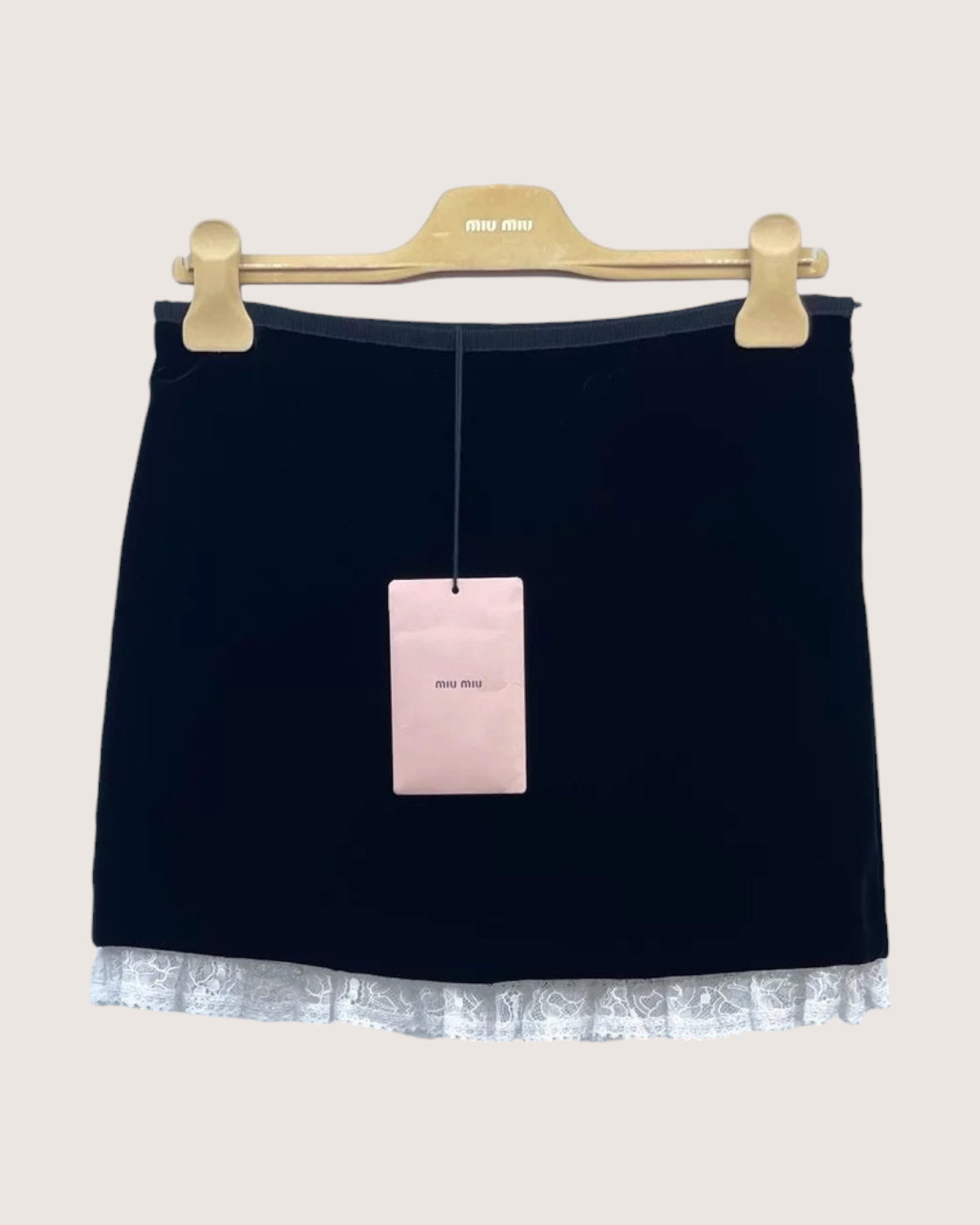 Miu Miu FW22 Lace Mini Skirt