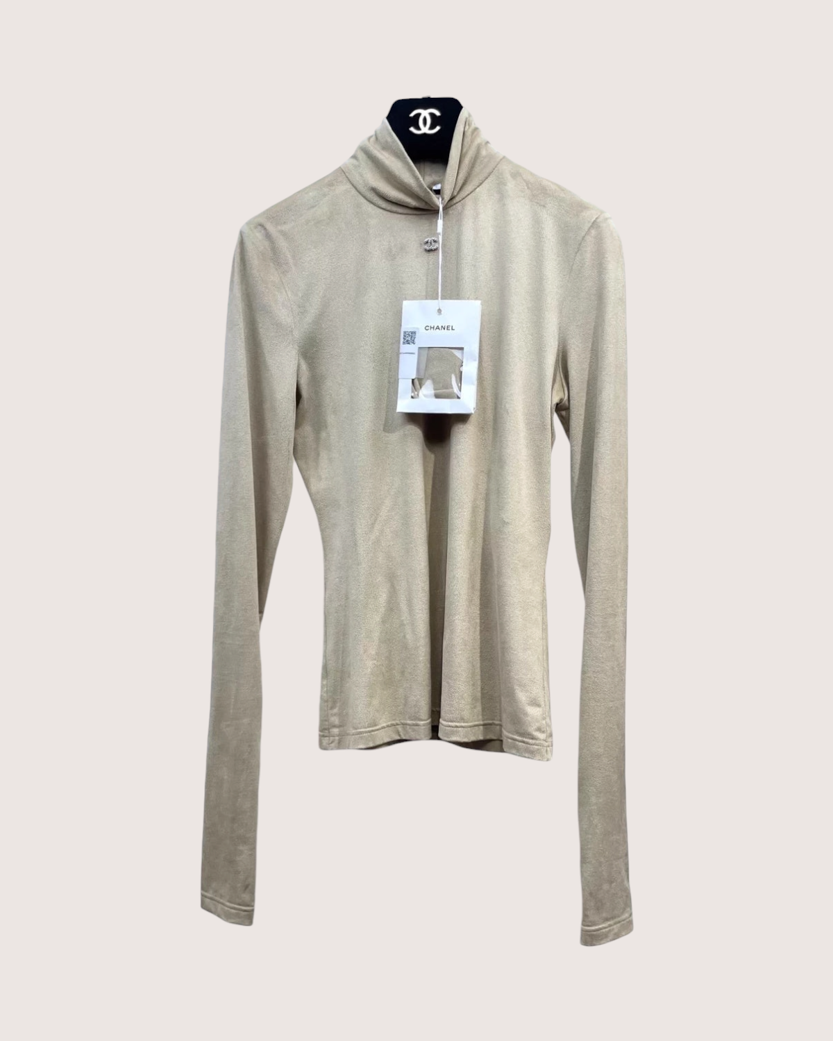 Chanel 24N High-Neck Long-Sleeve Top