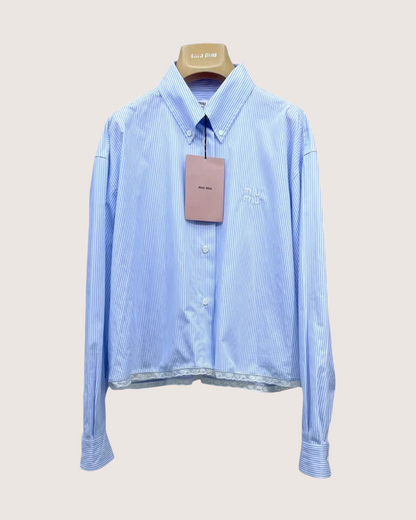 Miu Miu SS23 Striped Cotton Shirt