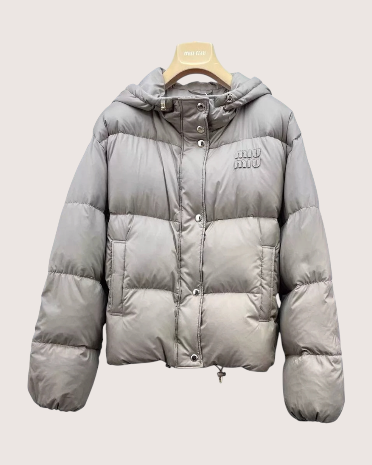 Miu Miu Down Puffer Jacket Beige/Ecru IT 40