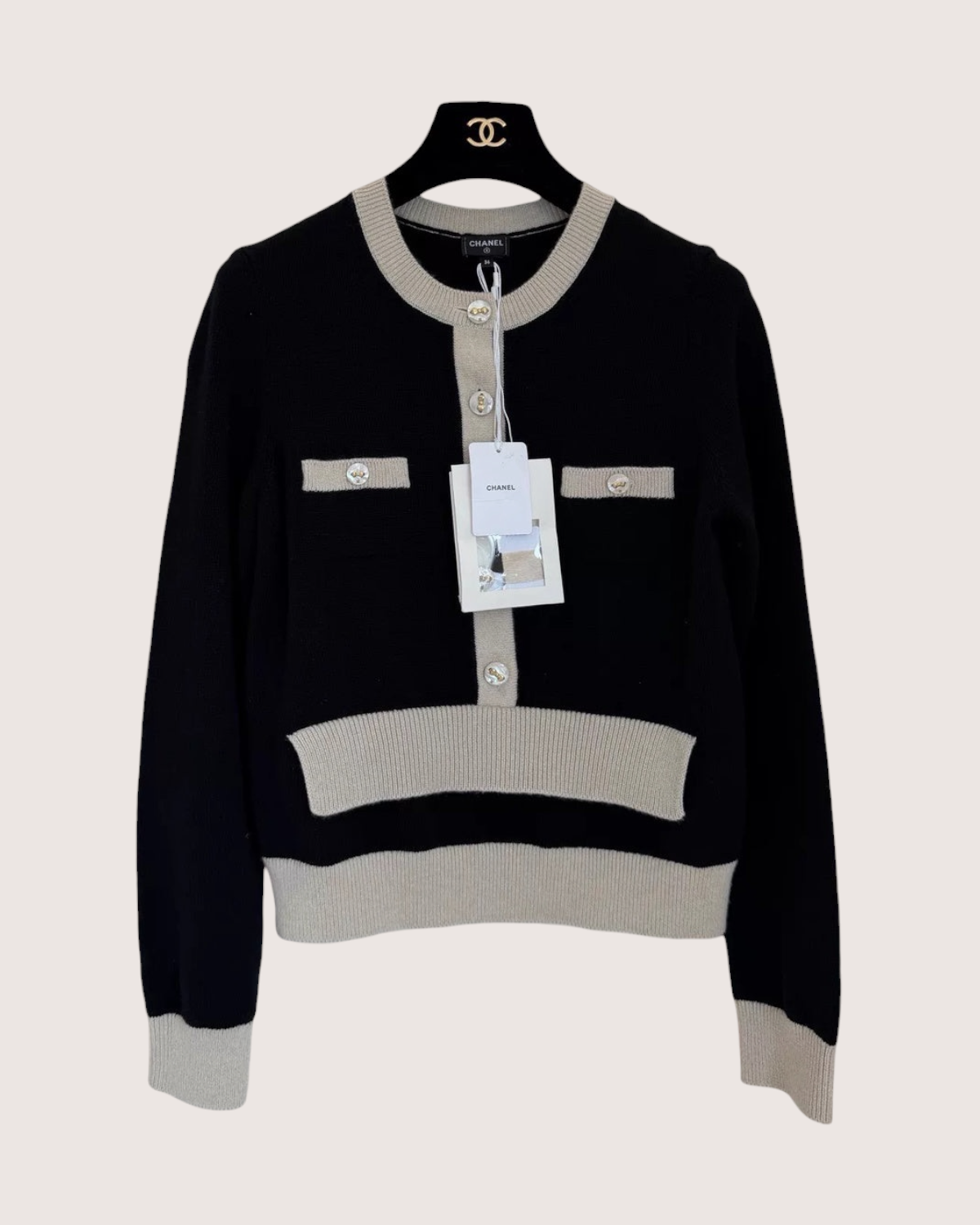 Chanel 25K Cashmere Cardigan