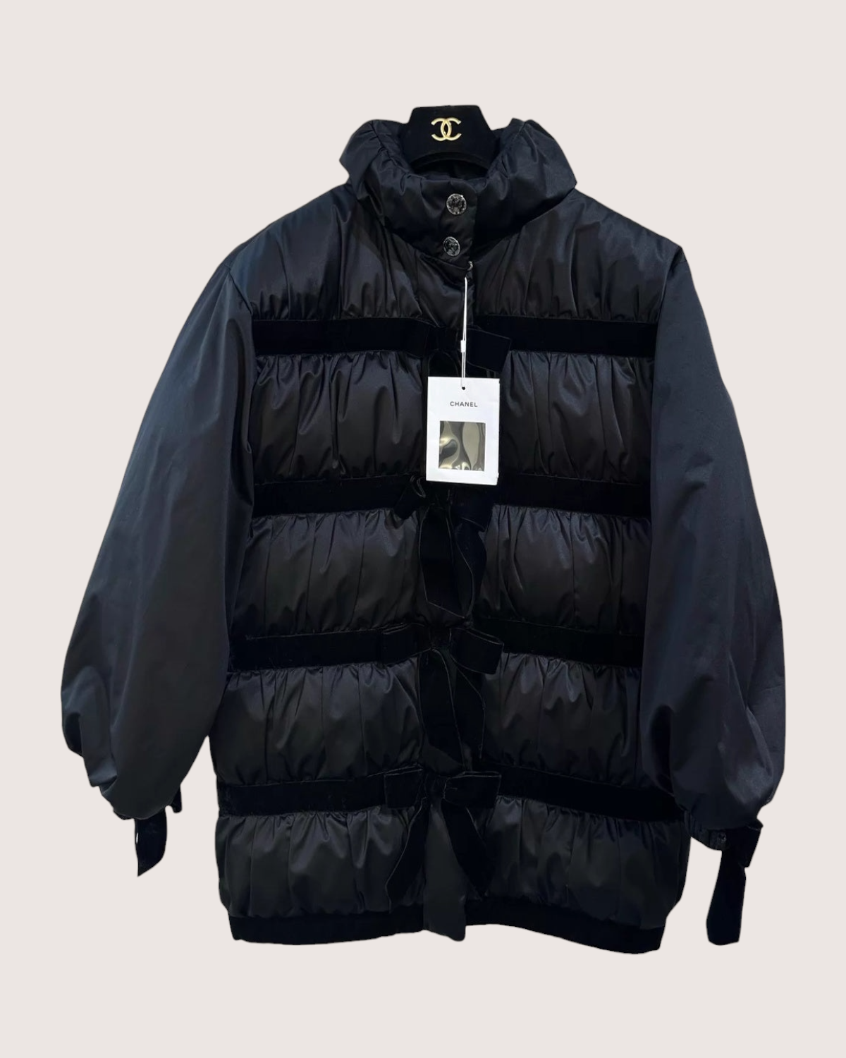 Chanel 25K Bow Puffer Coat