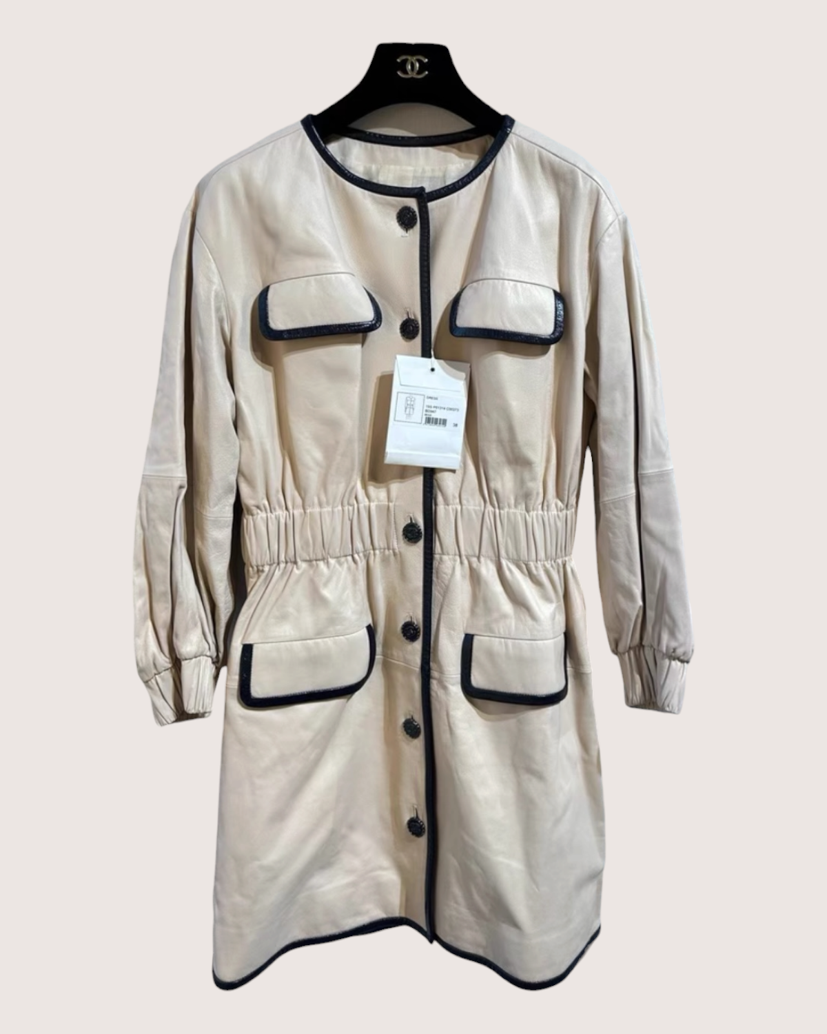 Chanel 19S Lambskin Mini Dress