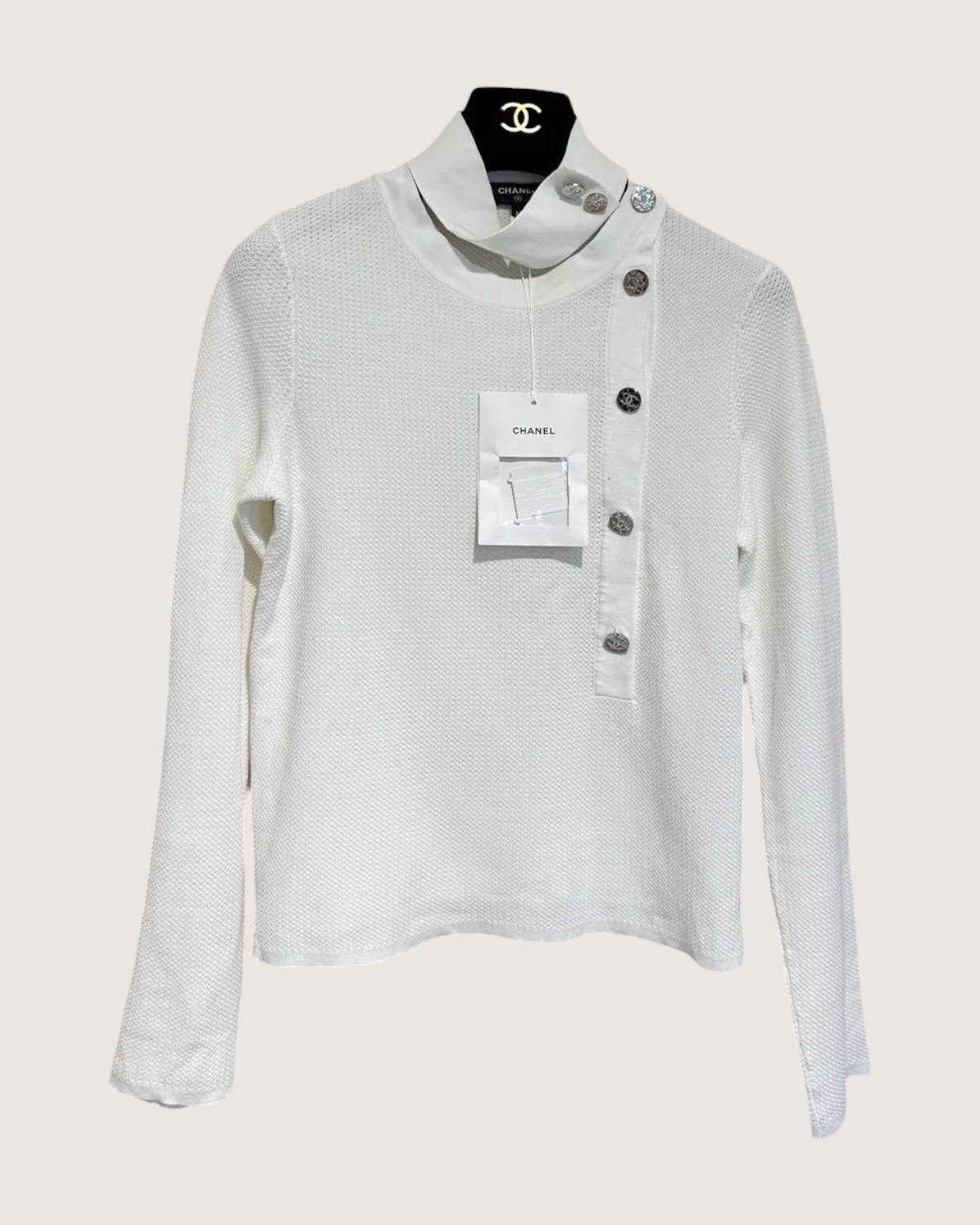 Chanel 22B Mock Neck Top