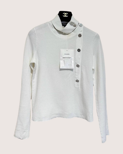 Chanel 22B Mock Neck Top