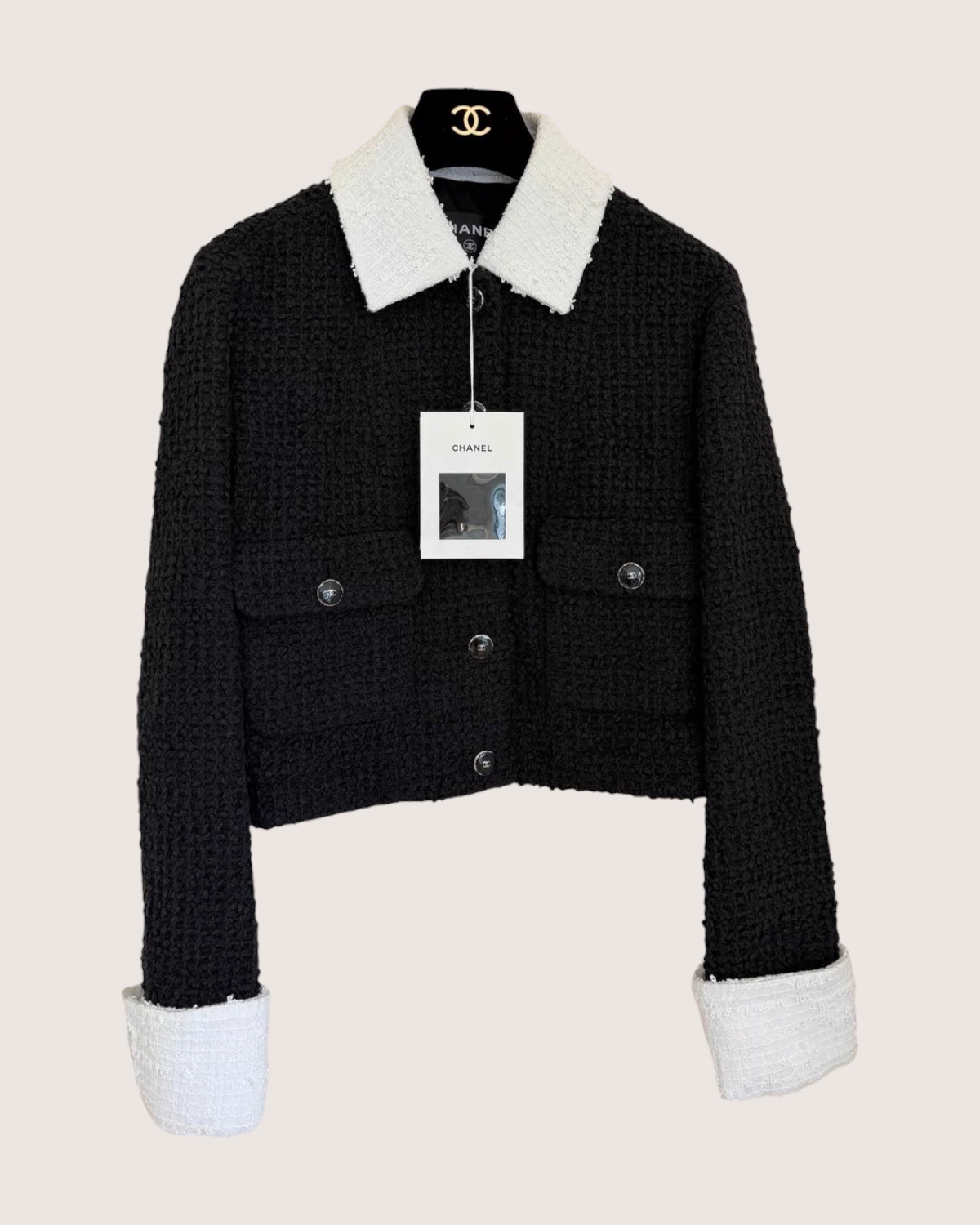 Chanel 25P Collared Tweed Jacket