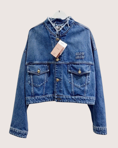Miu Miu Denim Jacket Blue FR 32