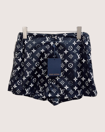 Louis Vuitton Monogram Shorts Black, White FR 34