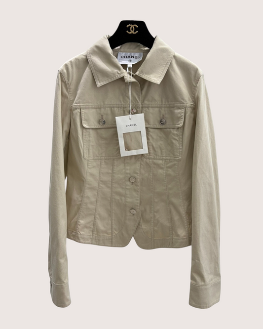Chanel 26P Denim Jacket - Beige/Ecru