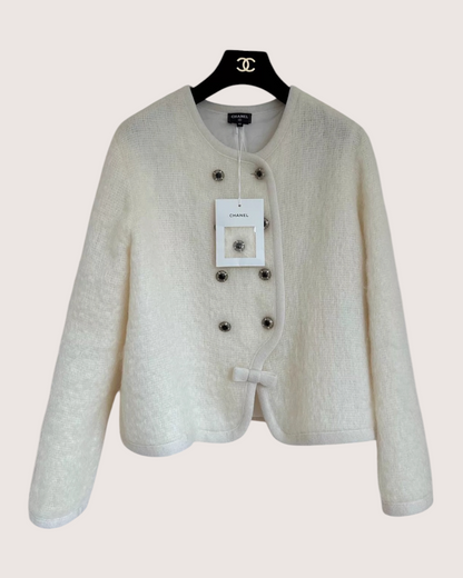 Chanel 25N Coco Neige Bow Double-Breasted Jacket