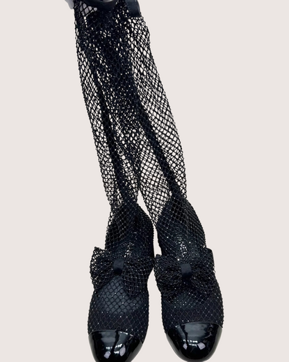 Chanel 23S Bow Shimmer Boots