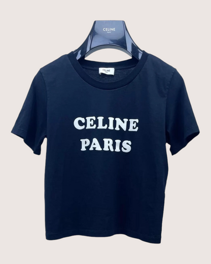 Celine Paris T-Shirt Black FR 34