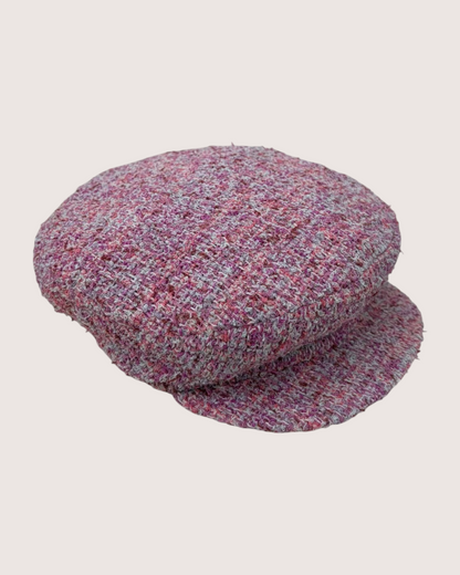 Chanel 24B Tweed Hat Pink, Purple, Multicolor FR 38