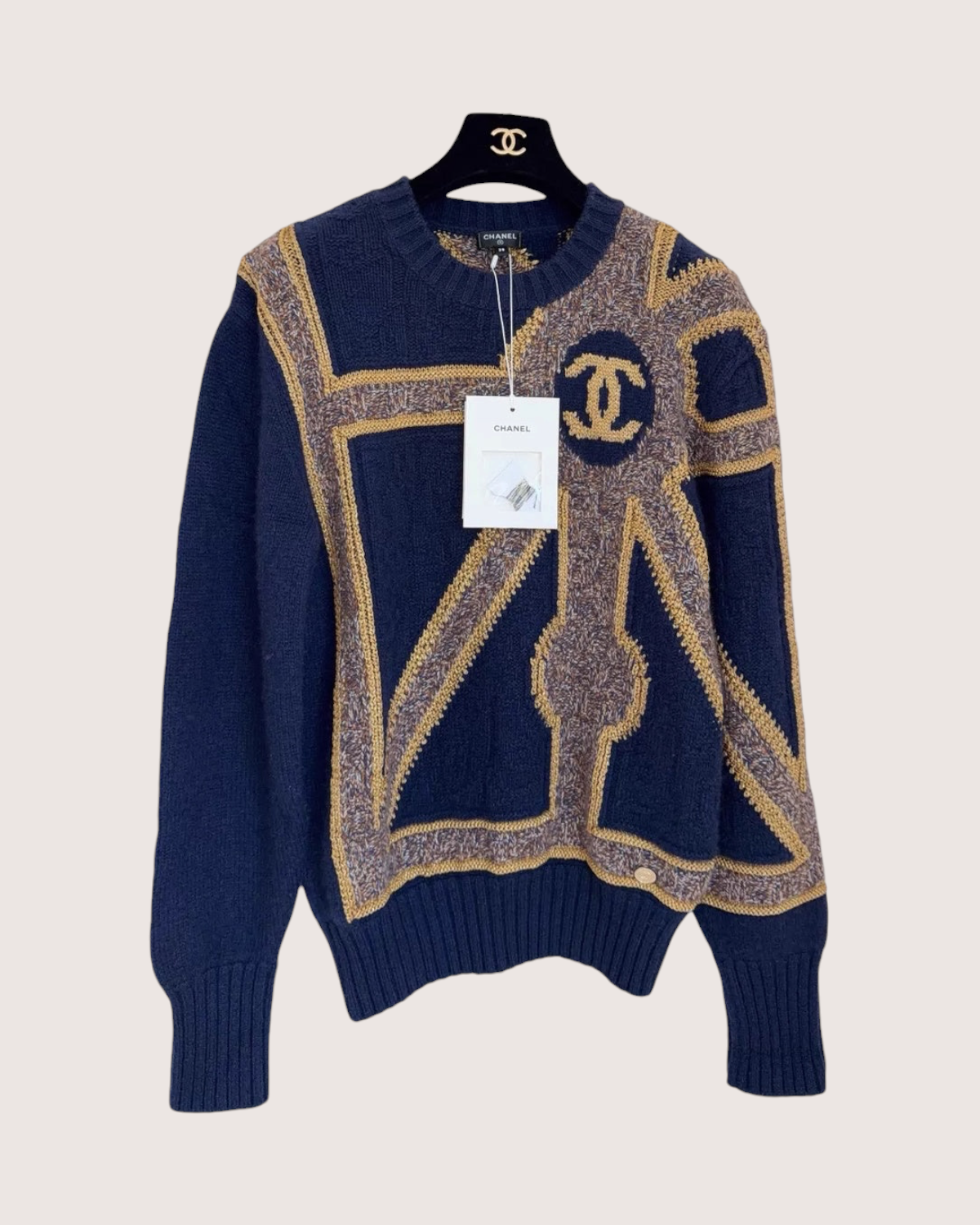 Chanel 21A CC Logo Cashmere Sweater