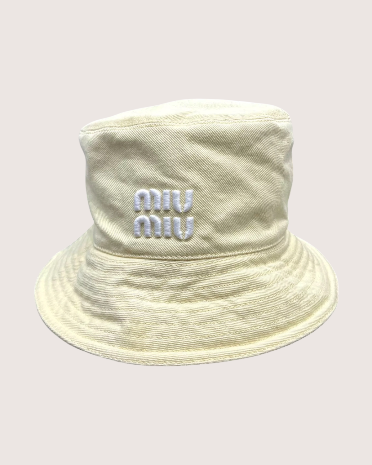 Miu Miu Bucket Hat Yellow IT 42