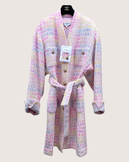 Chanel 24C Logo Belted Bathrobe Coat