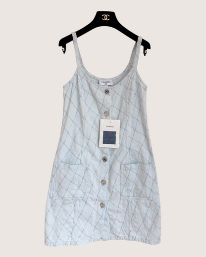 Chanel Denim Strappy Dress