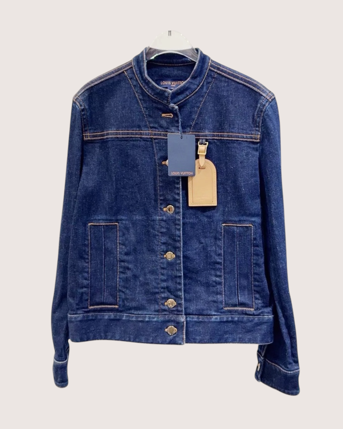 Louis Vuitton Denim Jacket Blue FR 36
