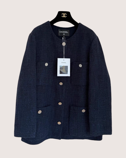 Chanel 21B Four-Pocket Tweed Jacket