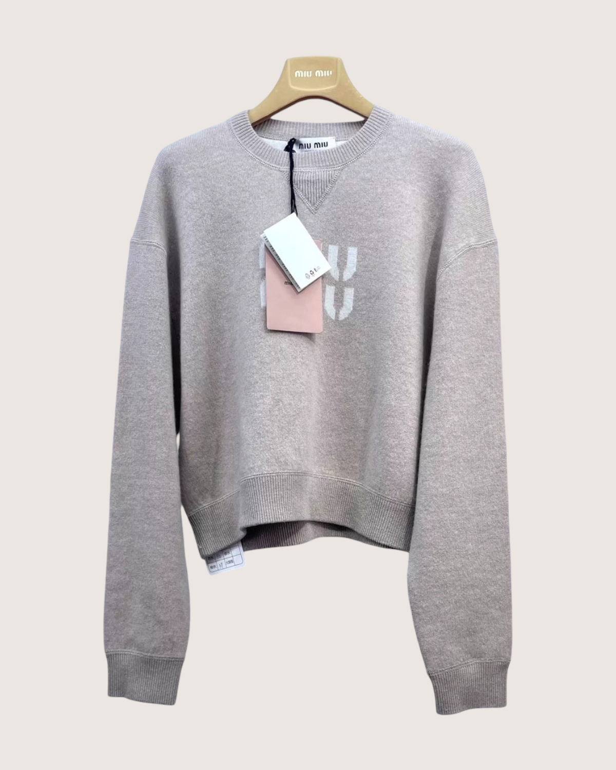 Miu Miu Logo Cashmere Sweater