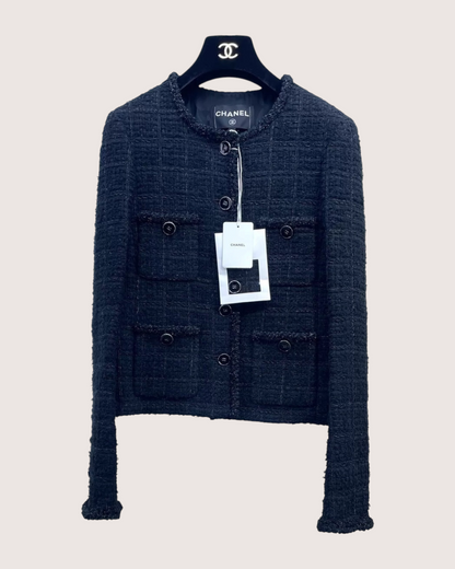 Chanel 25B Four-Pocket Tweed Jacket