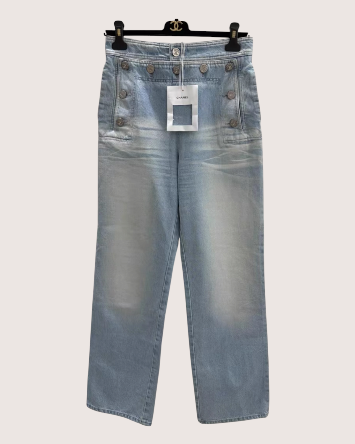 Chanel 24M Coco Beach Denim Jeans Blue FR 36