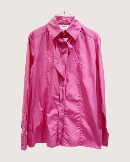 Chanel 21C Crystal CC Shirt Pink FR 34