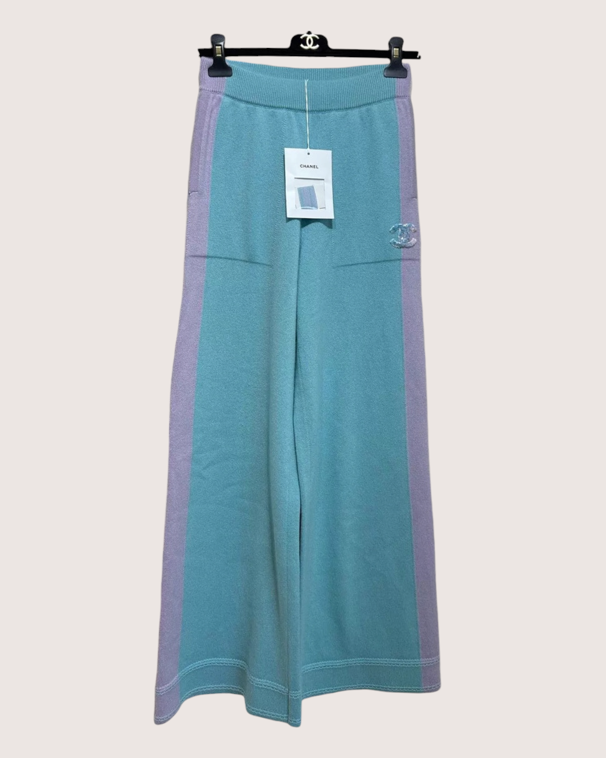 Chanel 24C Knit Cashmere Trousers