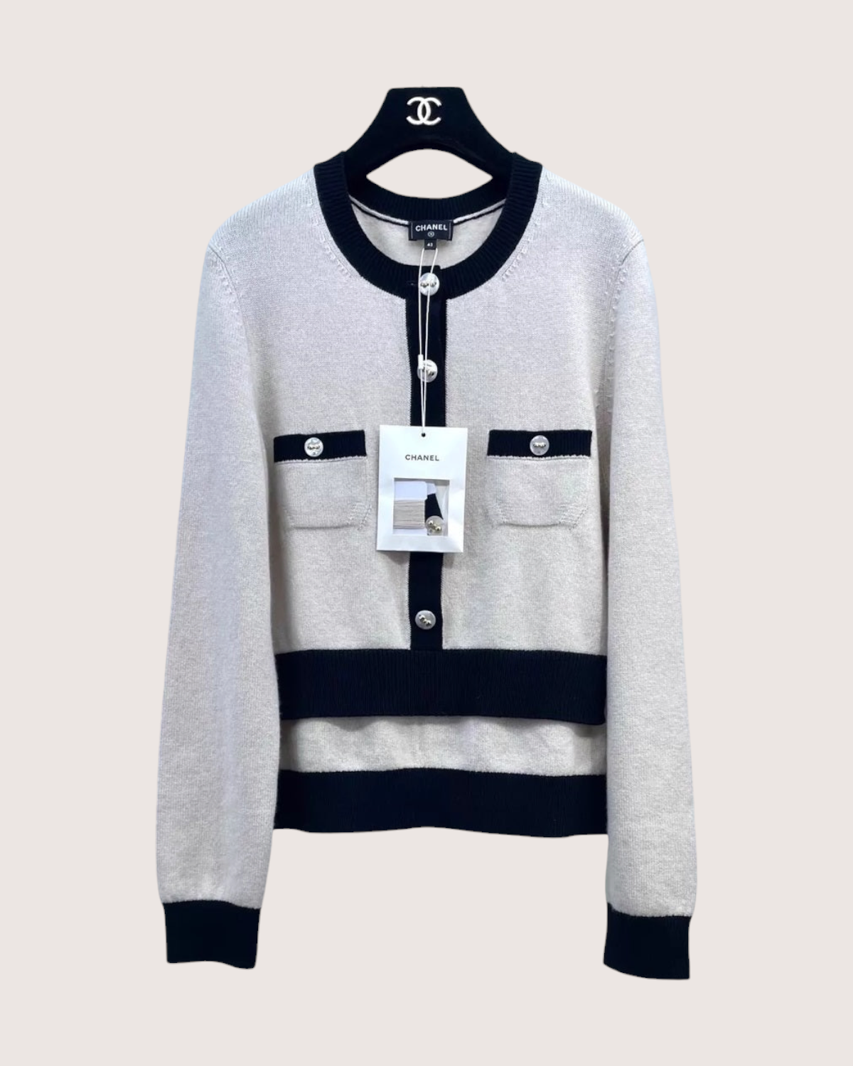 Chanel 25K Cashmere Cardigan