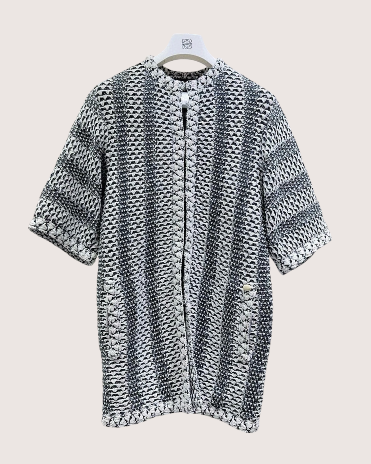 Chanel 15P Bouclé Tweed Jacket Black, White FR 34