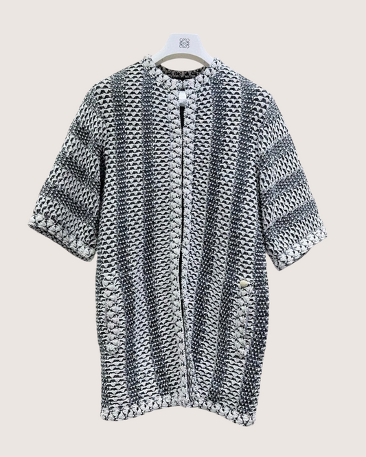 Chanel 15P Bouclé Tweed Jacket - Black, White