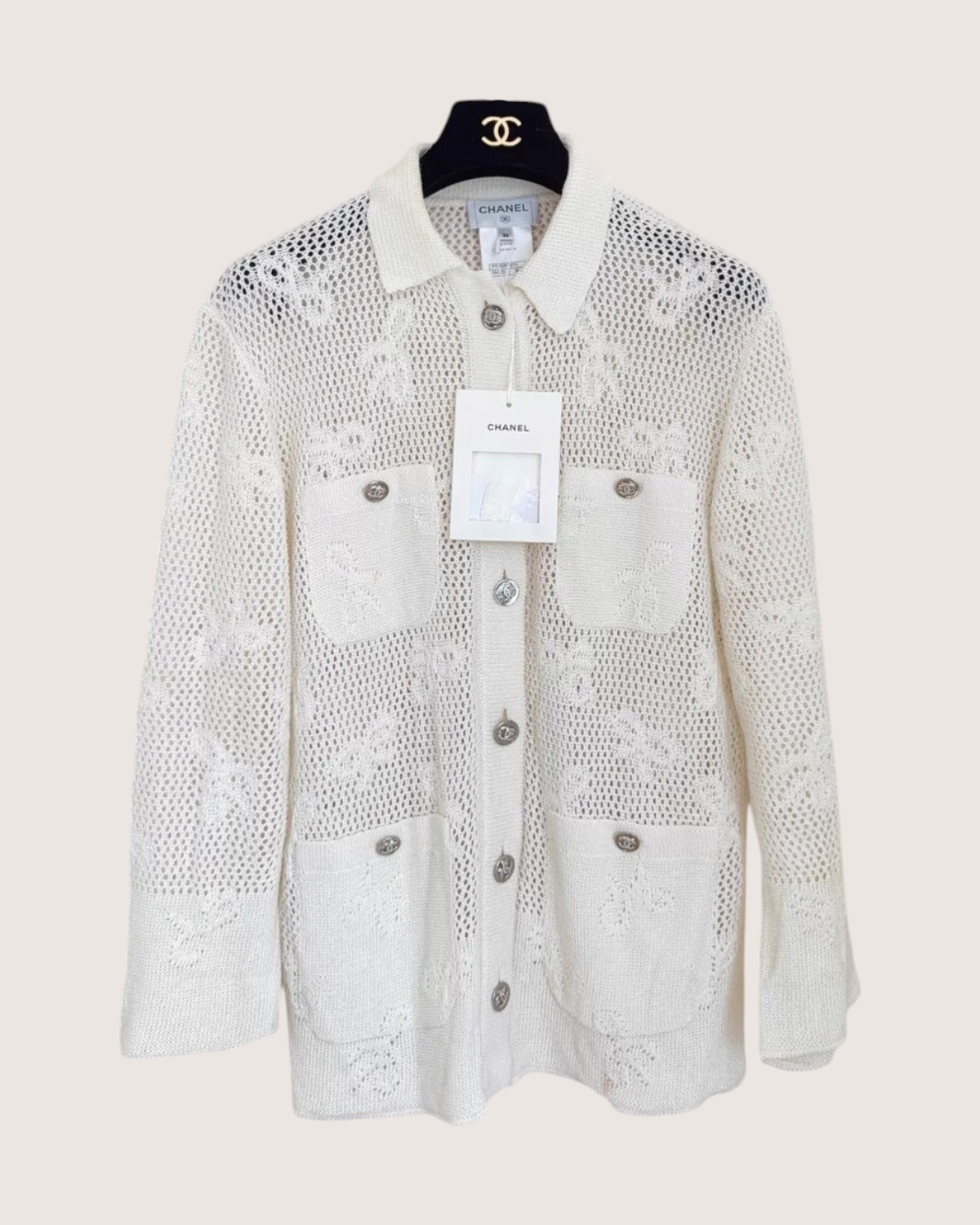 Chanel 24P Bow Monogram Jacket