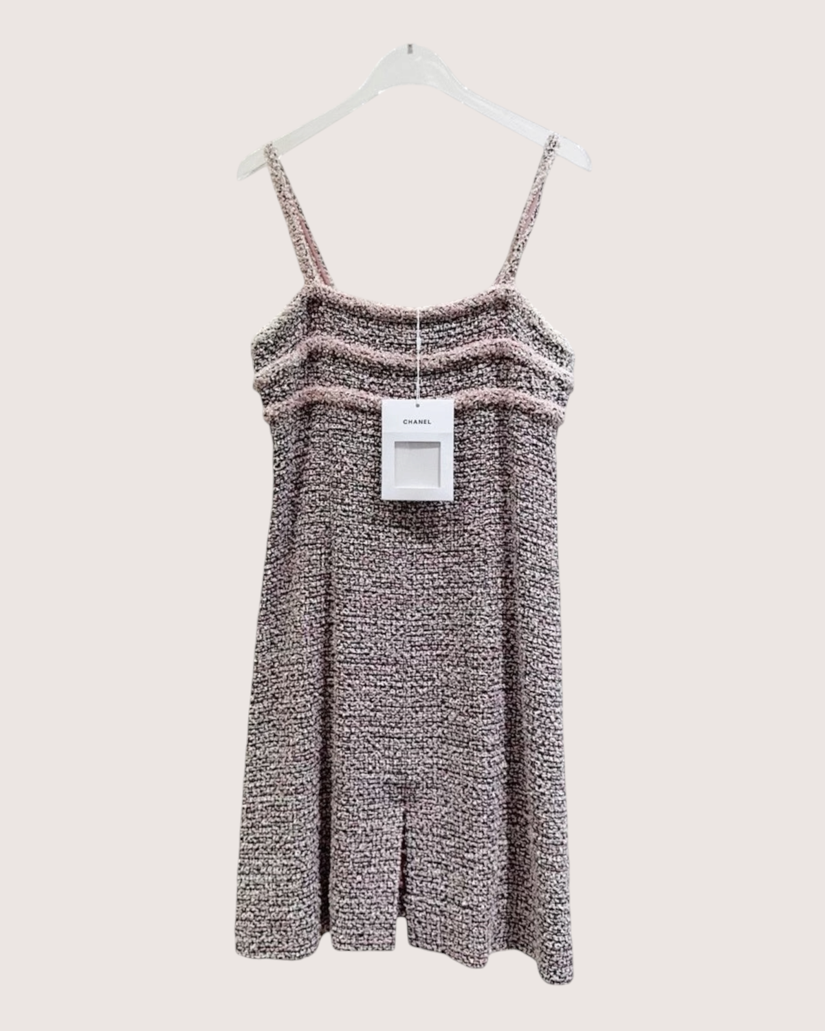 Chanel 13P Tweed Mini Dress Pink, Beige/Ecru, Black, Multicolor FR 40
