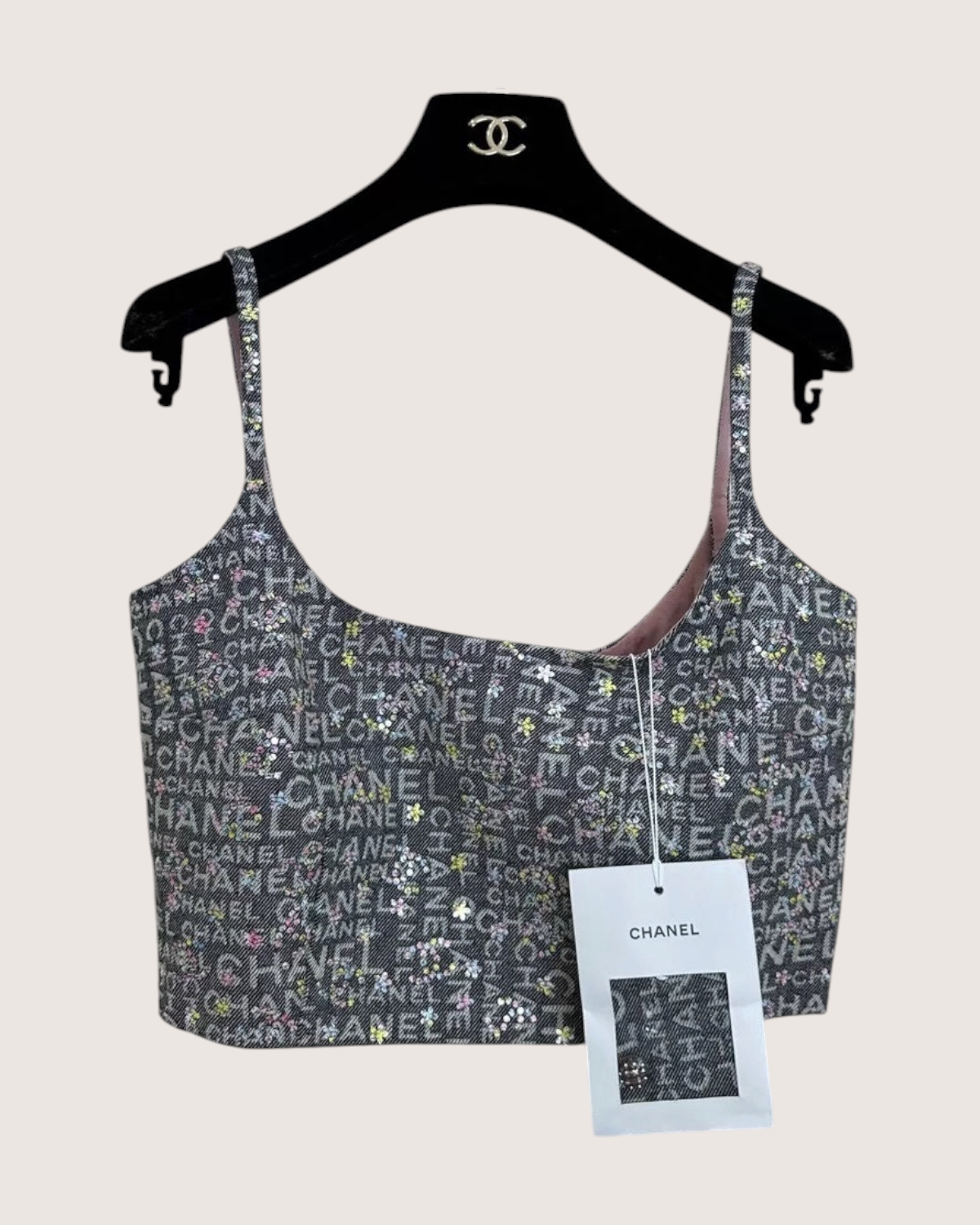 Chanel 24C Denim Crop Top