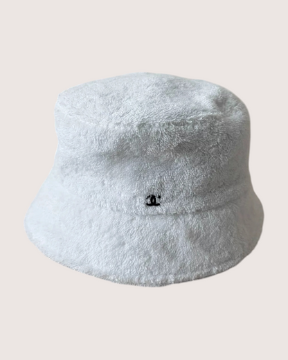 Chanel 21C Terry Cloth Logo Hat White One Size