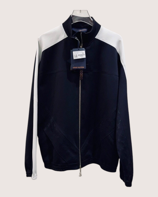 Louis Vuitton Monogram Track Jacket Black, White FR 40