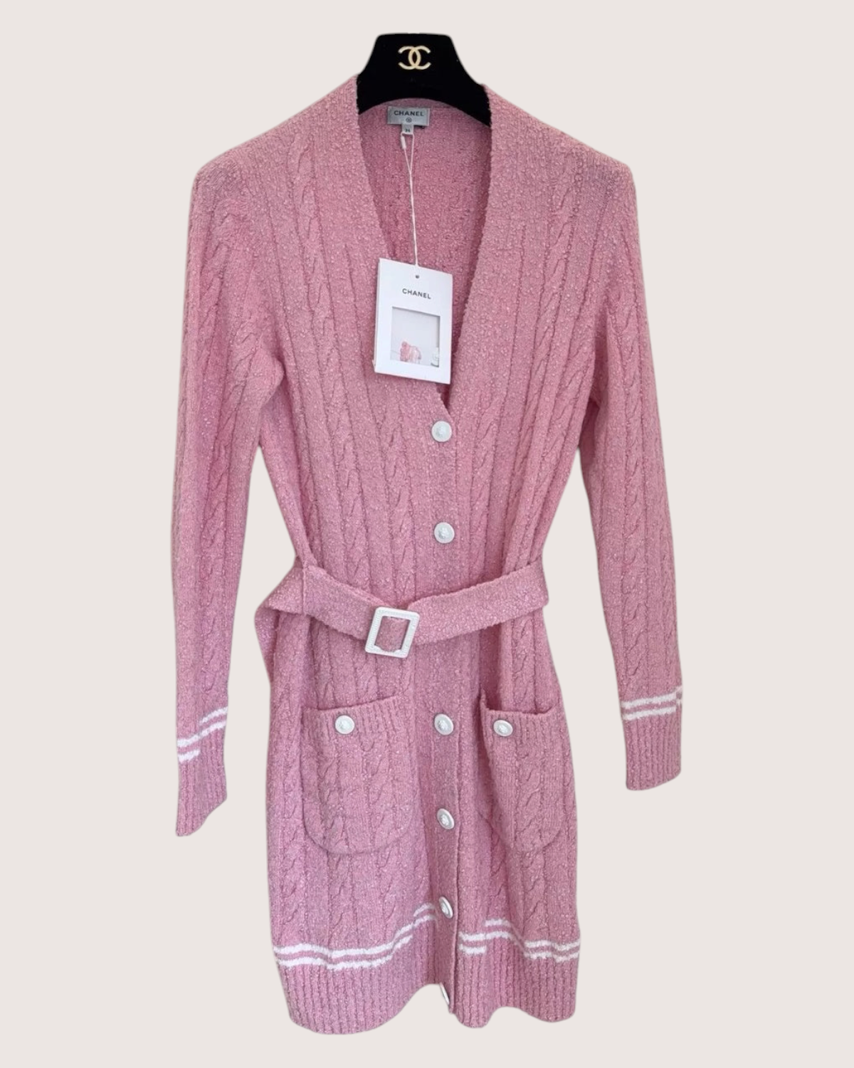 Chanel 22P Belted Long Cardigan
