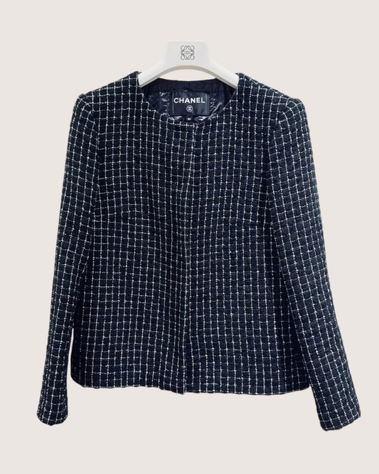 Chanel 16S Tweed Jacket - Black, White