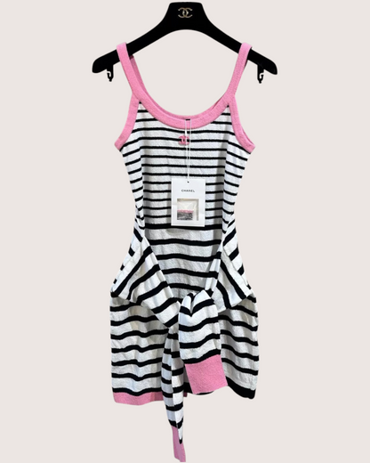 Chanel Striped Tie Dress