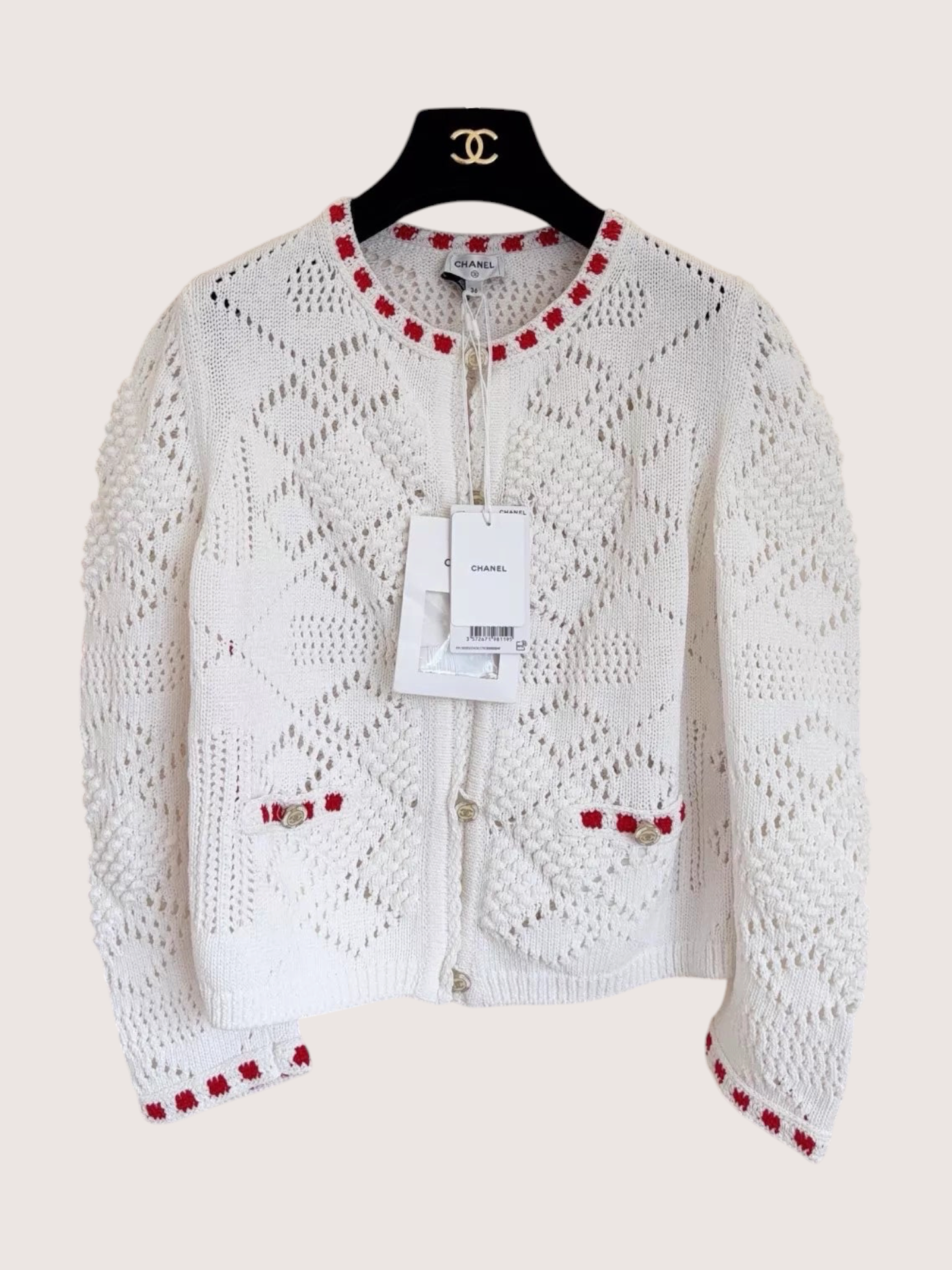 Chanel 24P Openwork Cardigan