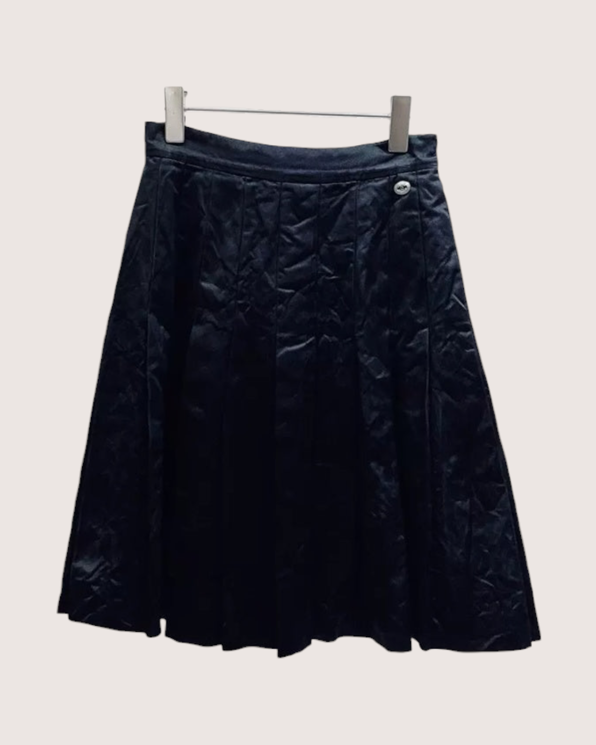 Chanel Pleated Mini Skirt Black FR 34