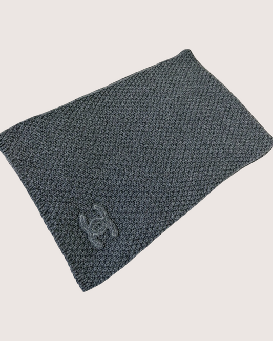 Chanel 24N Coco Neige Cashmere Scarf - Grey