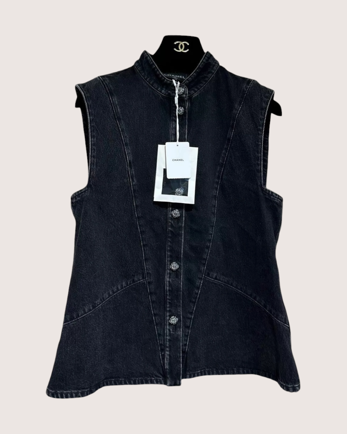 Chanel 24A Denim Vest