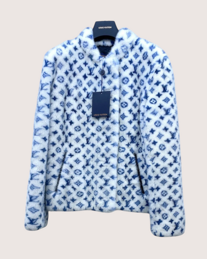 Louis Vuitton Monogram Jacket White, Blue FR 34