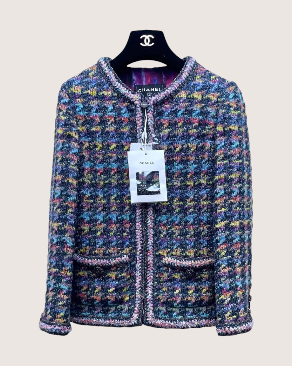 Chanel 20A Tweed Jacket Multicolor FR 34