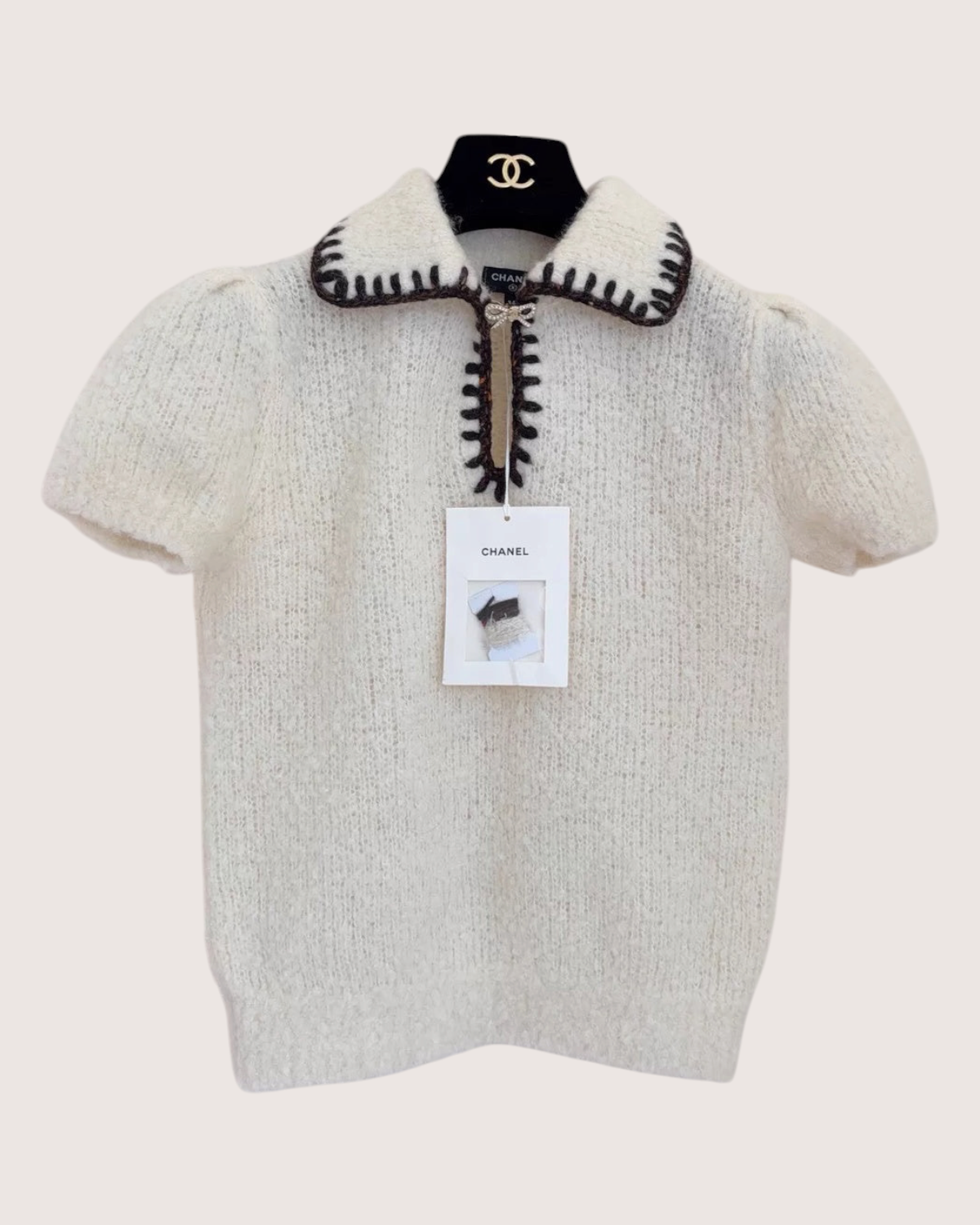 Chanel 25N Coco Neige Polo Top